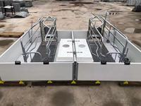 Caisses de truie de mise bas à double corps de style européen galvanisées à chaud pour les Offre Spéciale d'élevage porcin