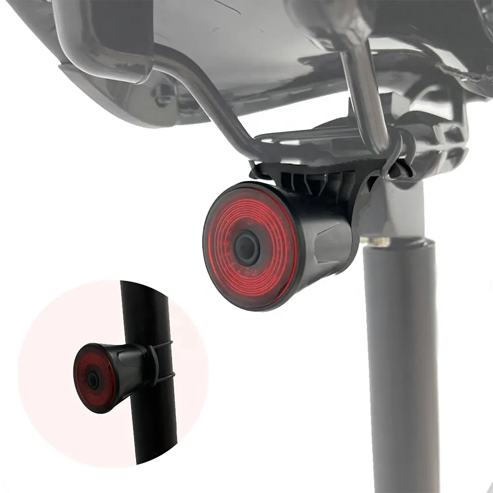 REYGEAK Bicycle Taillight USB Charging Mountain Bike Light Cycling Night Riding Accessories Smart Sensor Tail Lights