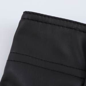 SHENZHU mujeres 2024 otoño nueva moda imitación <span class=keywords><strong>cuero</strong></span> <span class=keywords><strong>pantalones</strong></span> de piernas anchas Vintage cintura alta cremallera Fly <span class=keywords><strong>mujer</strong></span> tobillo <span class=keywords><strong>Pantalones</strong></span> - Product Image 5