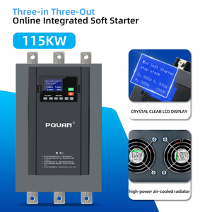 Chất lượng cao thông minh trực tuyến mềm khởi động 110Kw 3 giai đoạn <span class=keywords><strong>AC</strong></span> điện mềm khởi động động cơ - Product Image 2
