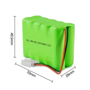 AA 1300 мАч 12 В <span class=keywords><strong>nimh</strong></span> перезаряжаемый аккумулятор aa <span class=keywords><strong>nimh</strong></span> aa перезаряжаемые батареи для пылесоса - Product Image 2