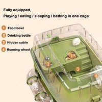 Petit animal maison Tube Tunnel Hamster roue de jeu bricolage grand acrylique transparent rongeur gerbille Hamster Tunnel Cage et espaces