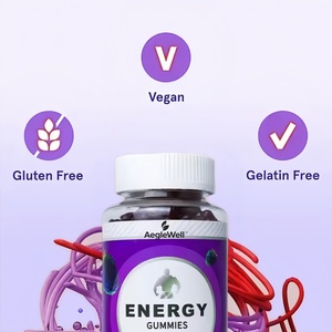 AegleWell, Etiqueta Privada, fortalece los huesos, bebida energética, gomitas, suplemento energético todo el día, gomitas, vitamina B12, gomitas energéticas de frutas - Product Image 4