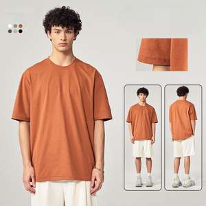 T-shirt de sport personnalisé 100% coton pour hommes Streetwear Hip Hop surdimensionné avec logo décontracté imprimé à séchage rapide et respirant - Product Image 6