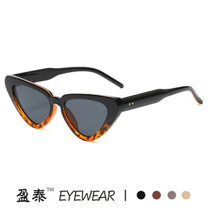 แว่นตา แว่นกันแดดทรงแคทอาย กรอบสีน้ำตาล เลนส์พีซี ยูวี 400 แฟชั่นสตรี - Product Image 5