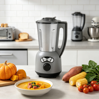 Mixeur chauffant 1,5~1,75 L avec 4 lames en acier inoxydable, carafe à alimentation par le haut, poignée ergonomique, pour préparations onctueuses et épaisses