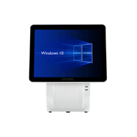 Système de point de vente à double écran tactile de 15.6 pouces Ordinateur de point de vente Windows pour terminal de caisse enregistreuse