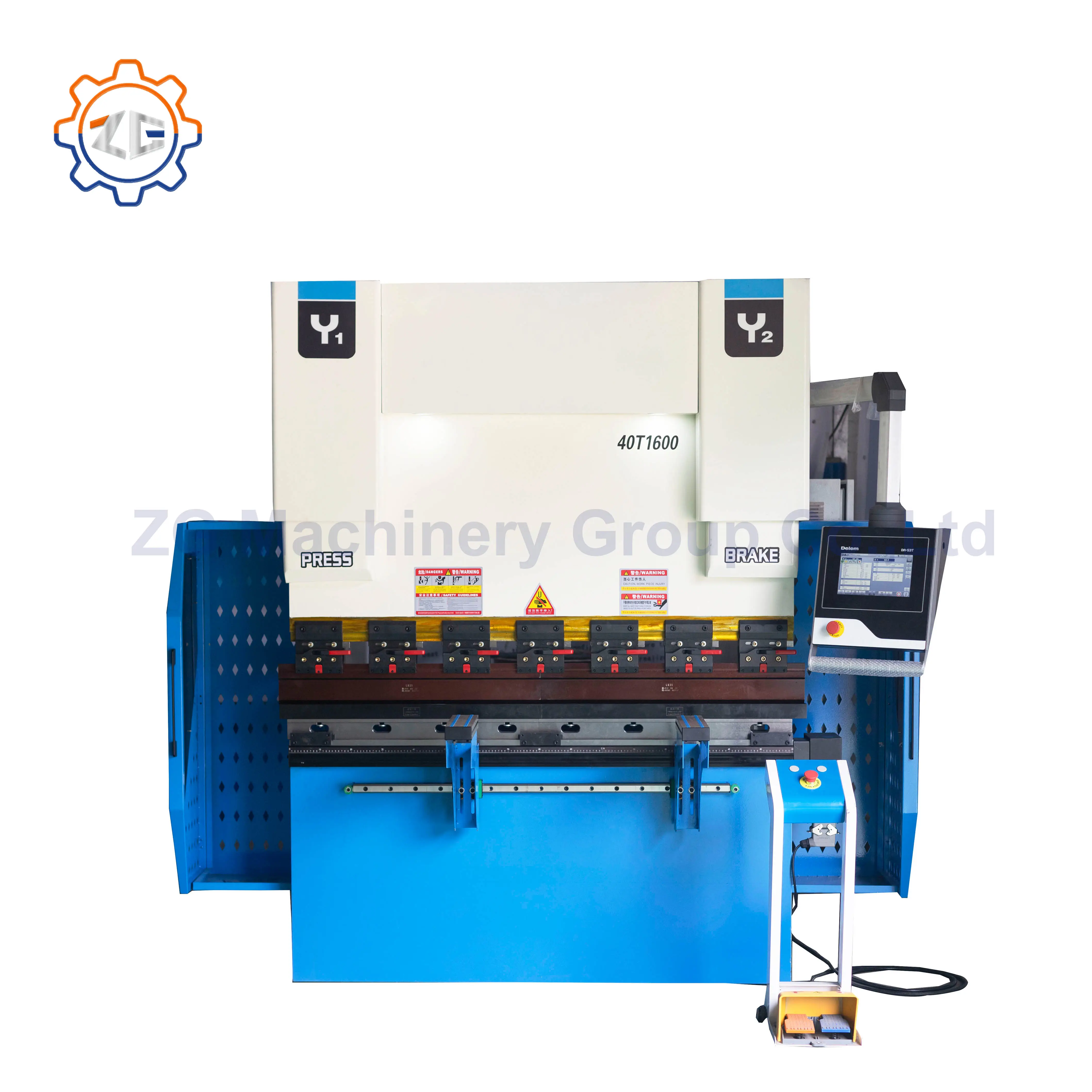 ZG WE67K-300/4000 CNC 유압 프레스 브레이크 지능형 제어 시스템 쉽게 복잡한 곡선 굽힘 300T 4000mm 달성