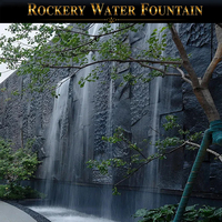 Fuente de Agua Programable con Rocas, Iluminación RGB/Láser, Impermeable IP68, Estilo de Roca Personalizado para Proyectos de Jardinería y Paisajismo de Villas
