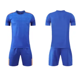 Sportswear Top Quality Wholesale Football Jersey Cheap Kids Soccer Uniforms Blue