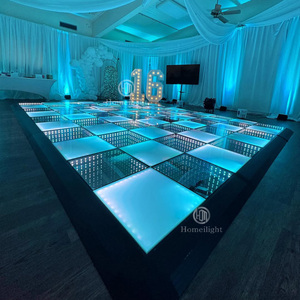 Led 3d Miroir Infini Piste de Danse Disco / Dj / Night Club Plafond et Panneau Mural Lumineux Dancefloor pour Night Club - Product Image 3