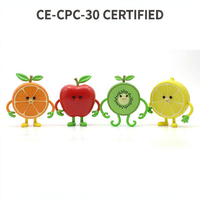 Figurines de fruits en vinyle souple personnalisées Orange Pomme Kiwi Personnages Jouets en boîte mystère Fabricant OEM