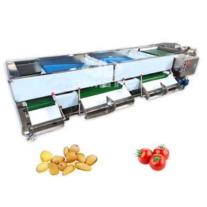 آلة فرز الفواكه والخضروات متعددة الوظائف مصنوعة بالكامل من الفولاذ المقاوم للصدأ 304 لفرز التوت والتمر حسب الحجم - Product Image 1