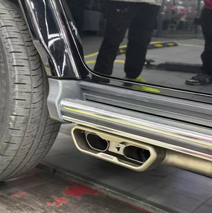 Échappement de performance en titane ultra-léger pour G-Wagon W464 W463A G63 AMG, double sortie latérale, silencieux style AK, Pop & Bangs - Product Image 4