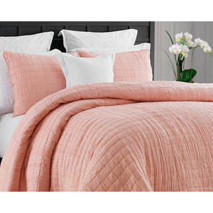 مجموعات لحاف ناعم للغاية بأقل سعر 3 قطع مجموعات لحاف مفرش سرير ميكروفايبر مغسول مجعد للسرير - Product Image 4