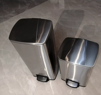 AOLQ Prix d'usine en gros Poubelle à pédale debout en acier inoxydable 10L 12L 15L 18L 20L 30L 50L Poubelle à poussière