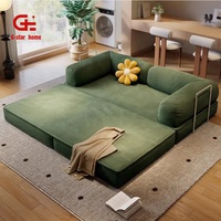 GSTAR T-039 Modernes Dreisitzer-Modulares Schlafsofa mit Stoffbezug und Metallbeinen Wohnzimmermöbel