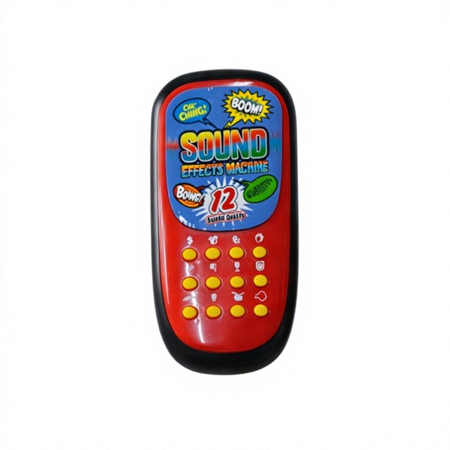 Factory Direct Supply Plastic Eco-Friendly Educational Cartoon Shape Mobile Phone 12 with 12 Sound Effects