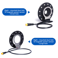 Capteur de vitesse simple Double Hall Vélo électrique E-bike 5/8/12 Aimant Split Disk Pedal Assistant Sensor Système PAS DIY Part