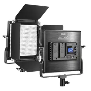 Luz LED para fotografia profissional 660 contas CRI 96+ 3200K ~ 5600K Painel de LED bicolor regulável com suporte em U