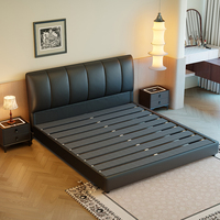 Modernes Verstellbares Ergonomisches Luxusbett - Zweiteiliges Kopfteil Nappa-Leder Queensize-Bettgestell - Direktvertrieb ab Werk