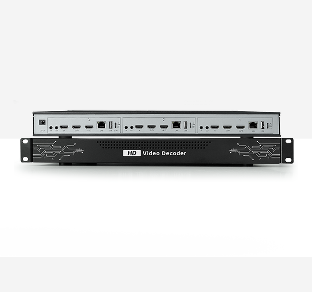 4K Multi-screen Splitting Network Camera Decoding H.265/H.264 Video Decoder Matrix for CCTV Video Wall