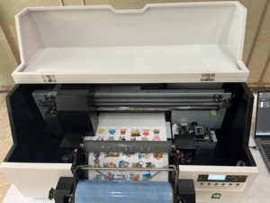 Imprimante DTF à jet d'encre <span class=keywords><strong>UV</strong></span> automatique de bureau IUV A3, nouvelle, garantie 1 an, impression tout-en-un, tête d'impression I3200 - Product Image 3