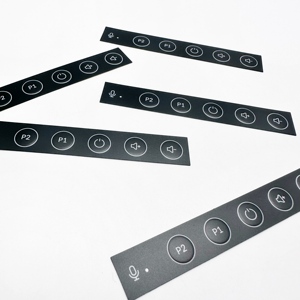 Trung Quốc Chất lượng cao Silicone cao su/Nhựa PVC màng nút tùy chỉnh màng chuyển đổi bàn phím điều khiển điện tử sản phẩm Bảng điều khiển - Product Image 1