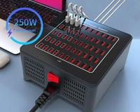 Station de charge USB 50 ports, chargeur rapide, reconnaissance de charge intelligente, 250W 5V50A, station de charge multi-ports