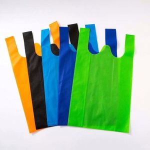 Wholesale Eco-friendly Cartoon Pattern Non-woven Handled Vest Shopping Bag - Product Image 3