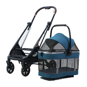 Cochecito convertible <span class=keywords><strong>para</strong></span> mascotas con 4 ruedas, cochecito de viaje de material Oxford <span class=keywords><strong>para</strong></span> mascotas pequeñas, medianas y grandes - Product Image 3