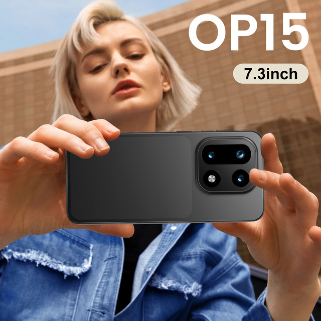 Unlocked OP15 Pro Original Mobile Phone Deca Core 16+1tg 108MP Camera LTE 5G 120Hz LCD Display Wireless Charge Global Languages