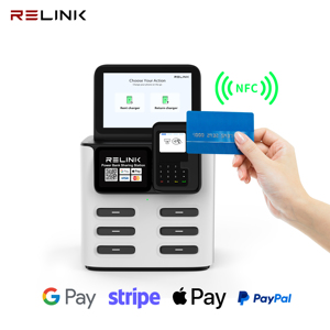 สถานีเช่าแบตสำรอง NFC POS ยอดนิยม 6/12 ช่อง พร้อมหน้าจอสัมผัส ชาร์จโทรศัพท์มือถือ พอร์ต Micro USB - Product Image 3