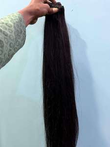Mèches de cheveux humains naturels lisses, vierges, non traités, provenant d'un seul donneur, longues et soyeuses, pour extensions, perruques et produits de beauté - Product Image 6