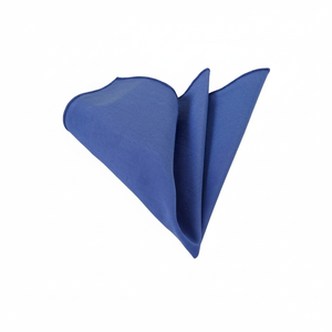 Mouchoir de poche pour homme, taille unique, bleu uni à motifs, tissé, avec col - Product Image 2