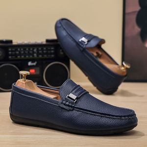 Nouvelle Collection Été 2026 – Mocassins Homme Tendance à Semelle Souple, Respirants, Antidérapants, Doublure en Similicuir, Tige en PU, Style Facile à Enfiler - Product Image 2