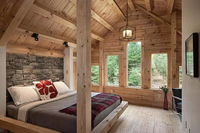 Maisons en bois en rondins d'hiver Maisons préfabriquées Kits de cabanes en rondins Maison préfabriquée en bois pour vivre