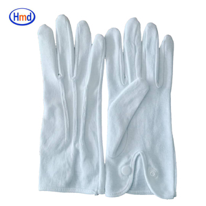 Guantes Ceremoniales de Algodón para Uniforme de Banda de Marcha, Blancos, Transpirables y Cómodos, Tamaños Personalizables para Desfiles y Espectáculos - Product Image 3