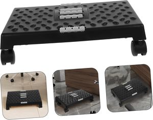 Mobile Under Desk Footrest with Wheels - Ergonomic Massage Foot <b>Stool</b> for <b>Office</b> and Home Fatigue Relief Non-Slip - Product Image 4