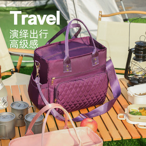 Bolsa Térmica para Lonchera, Gran Capacidad, Impermeable, para Viajes, Picnic, Pañales, Estilo Nórdico, Negro, Rosa, Morado - Product Image 3