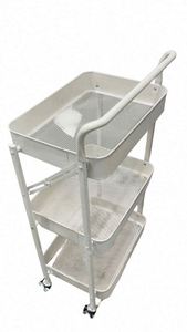 Modern Stainless Steel Foldable Kitchen Gadgets Cart - Product Image 2
