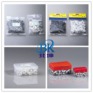 Clips de fixation pour câbles en plastique Bk Beikun 7 mm, clips circulaires pour la gestion des câbles. - Product Image 5