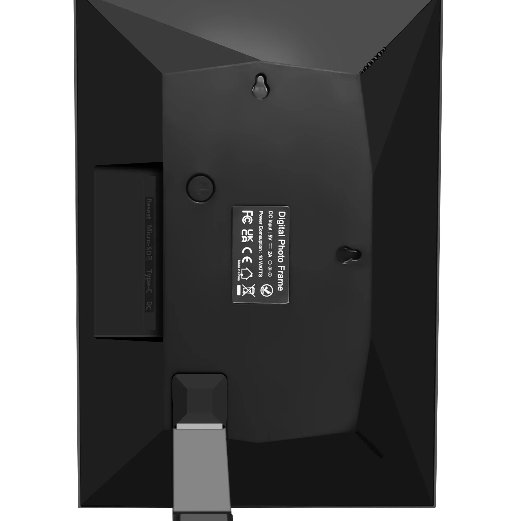 Arka plan müziği ile 10.1 inç LCD ekran dijital fotoğraf çerçevesi, noel hediyeleri için SD kart döngü AutoPlay desteği