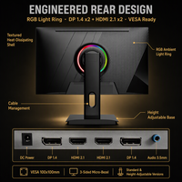 Monitor Gaming 27 Inci 2K QHD 420Hz Fast IPS 0.5ms 95% DCI-P3 10bit HDR400 450nit Kompatibel G-SYNC FreeSync 2560x1440 OEM