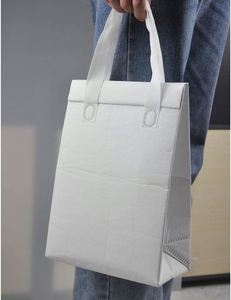 กระเป๋าเก็บความเย็น/ความร้อนสำหรับส่งอาหาร กระเป๋าใส่กลับบ้านแบบรีไซเคิล กระเป๋าช้อปปิ้งผ้าไม่ทอ รับทำโลโก้ตามสั่ง - Product Image 5