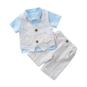 Conjunto de Ropa de Verano para Niños, Estilo 2022, Traje de Caballero de Manga Corta para Niños - Product Image 1