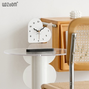 Wozoom Hiện Đại Hình Trái Tim Tùy Chỉnh Sang Trọng Bàn Bảng Đồng Hồ Nghệ Thuật Bảng Đồng Hồ <span class=keywords><strong>Acrylic</strong></span> Thủ Công Mỹ Nghệ Đồng Hồ Cho Nhà Văn Phòng Trang Trí Nội Thất - Product Image 6