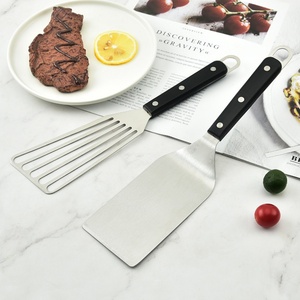 Utensilios de Cocina de Acero Inoxidable de Alta Calidad, 2 Piezas, Espátula para Pastel, Espátula para Carne, Pala de Metal para Hornear y Asar - Product Image 3