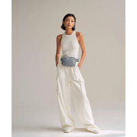 Sac banane unisexe imperméable en polyester, forme tonneau, avec fermeture éclair et sangle réglable, idéal pour l'entraînement, la course, les voyages et la randonnée