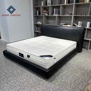 Lit king size en cuir pleine fleur véritable, fabrication parfaite, design italien moderne et luxueux - Product Image 5